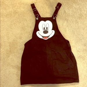 Never worn Disney Mickey Mouse dress overalls S